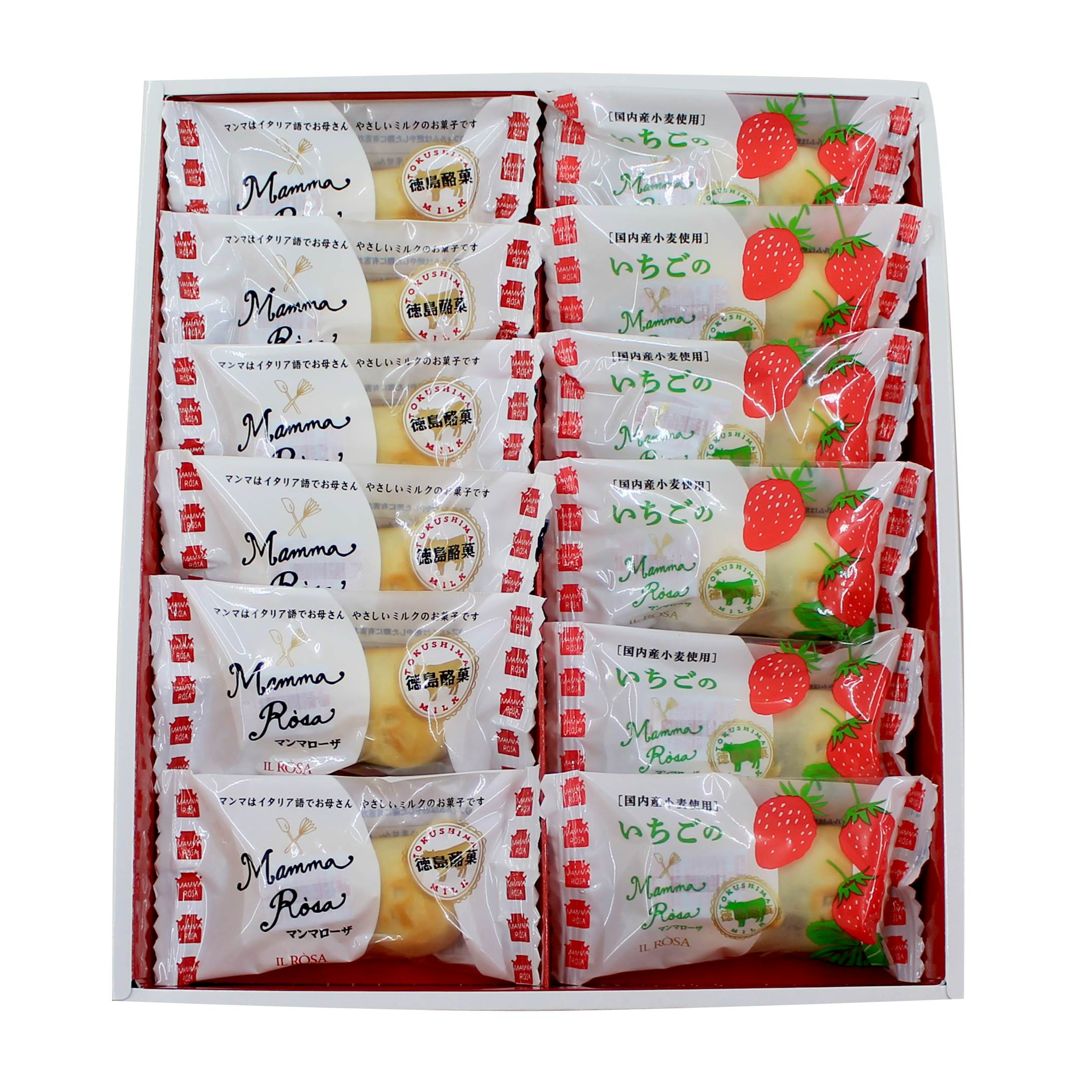 季節のマンマローザアンサンブル 12個入 (いちご)