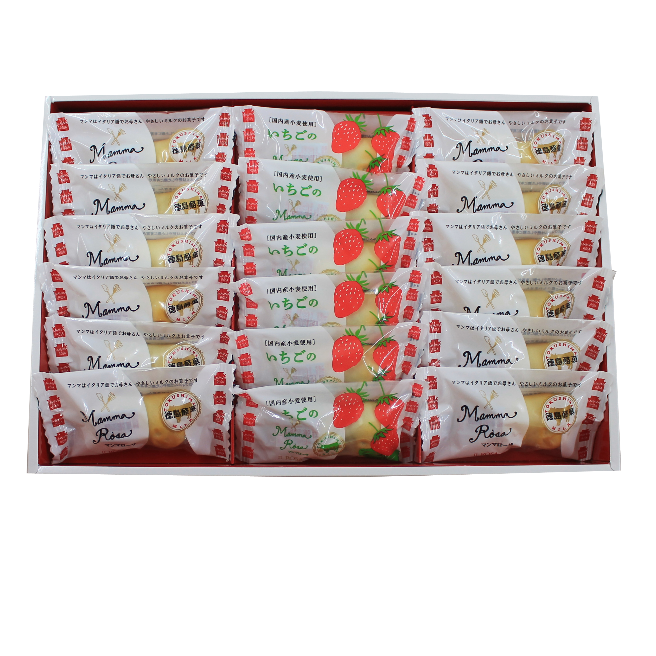 季節のマンマローザアンサンブル 18個入 (いちご)